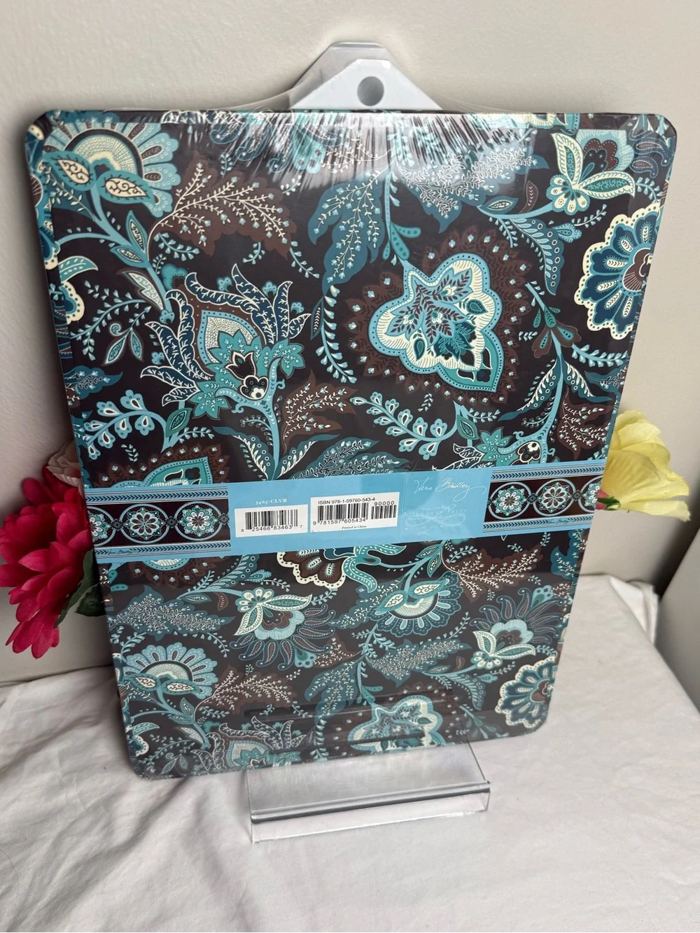 NWT Vera Bradley Java Blue Clipboard And Note Pad Set